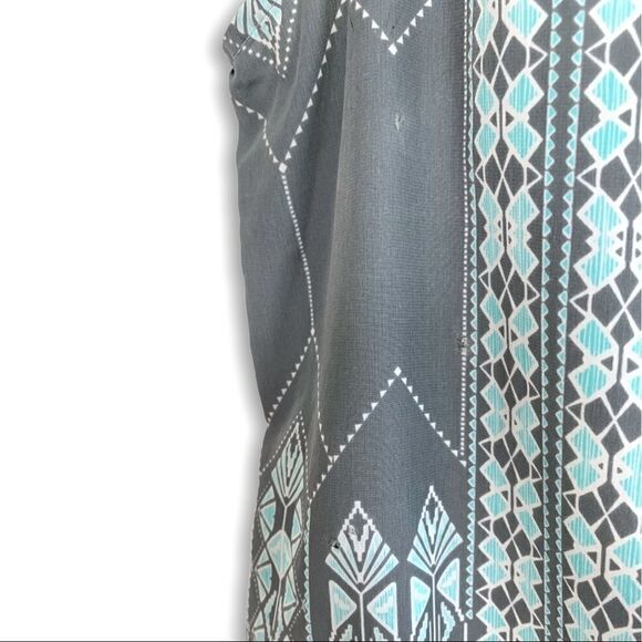 Olive & Oak Aztec Flowy Turquoise Tank Top - Picture 4 of 8